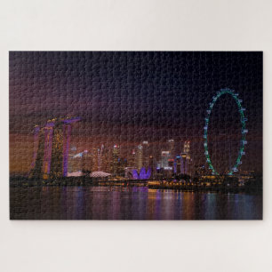 Incredible Singapore At Night Jigsaw Puzzle