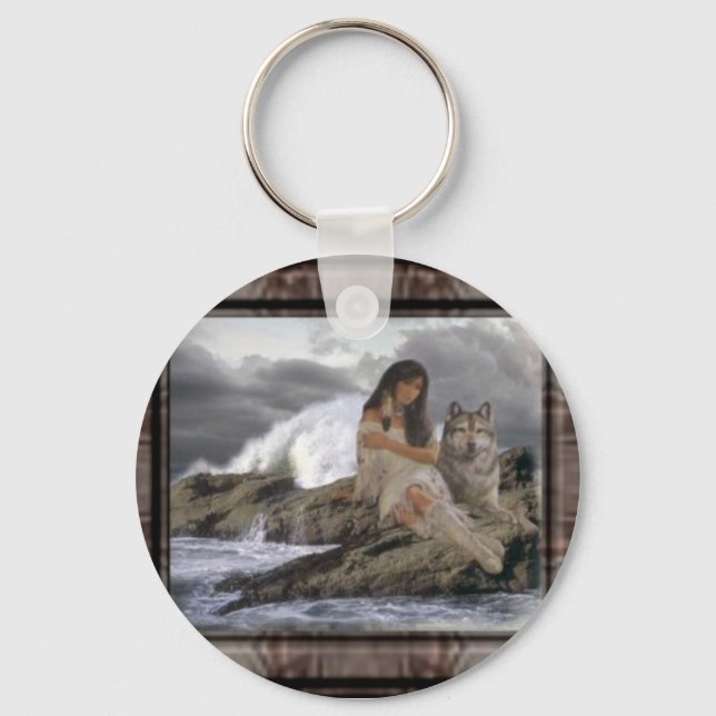 IndainMaiden_Wolf Key Ring (Front)