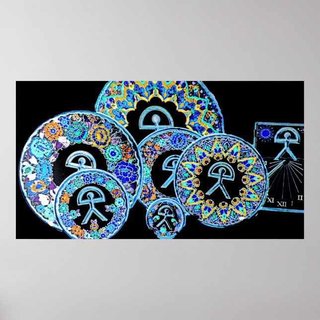 Indalo Man Cermaics, Almeria, Spain Poster (Front)