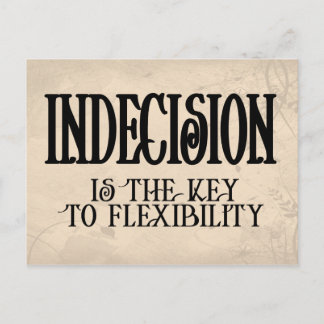 Indecision Postcard