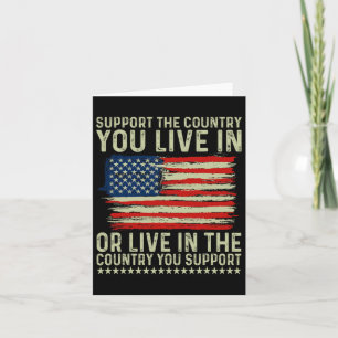 Independance Day 4th Of July Support The Country Y Card