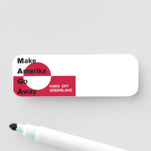 Independant Greenland Name Tag