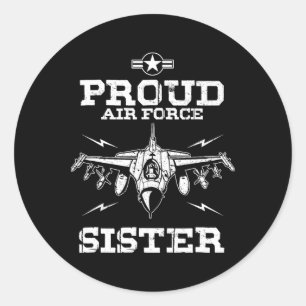 Independence 4th Of July Day Sibling Proud Air For Classic Round Sticker