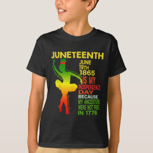 Independence Black Women Dancer Girl Ballerina T-Shirt