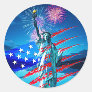 INDEPENDENCE CLASSIC ROUND STICKER