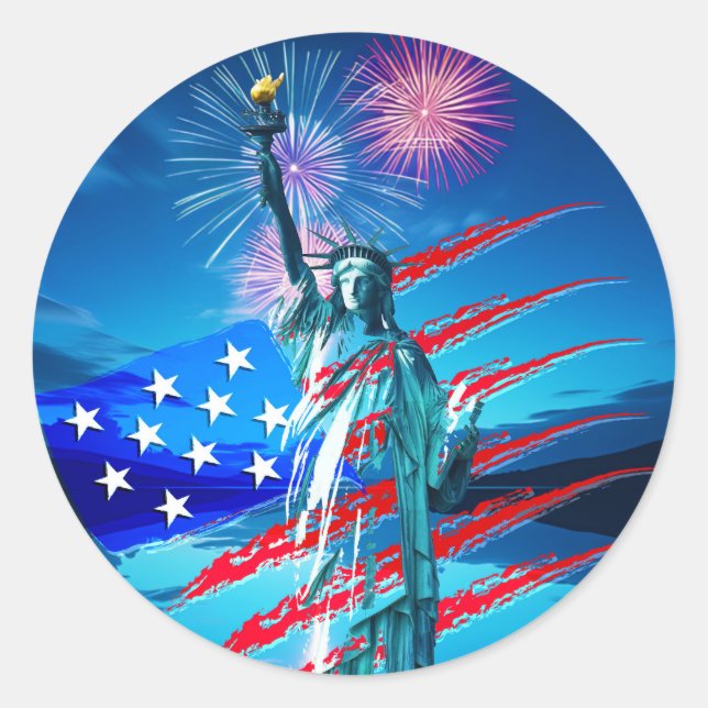 INDEPENDENCE CLASSIC ROUND STICKER (Front)