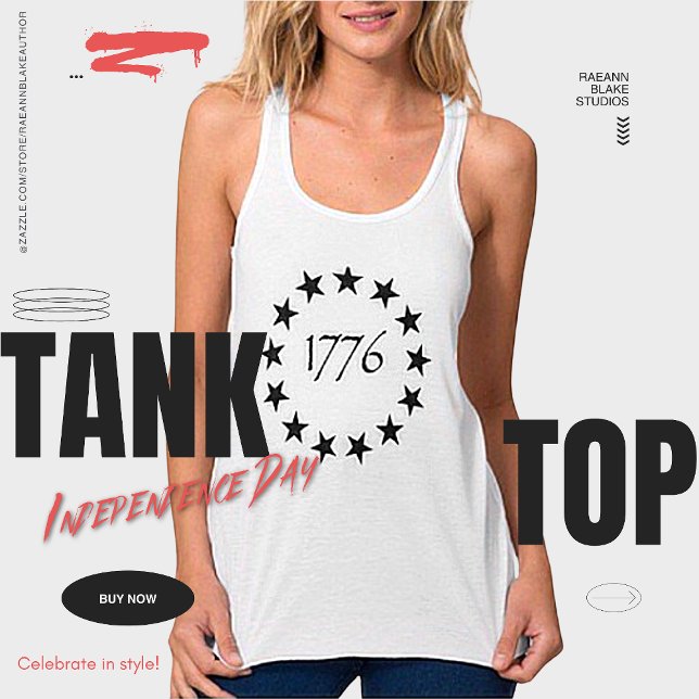 Independence Day 1776 Tank Top T-Shirt (Creator Uploaded)
