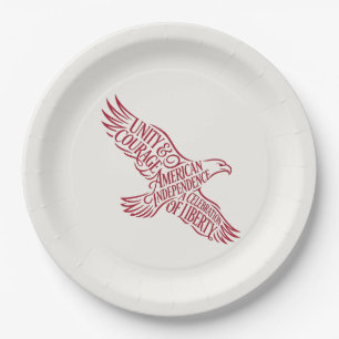 Independence Day 2026 Paper Plate