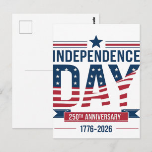 Independence Day 250th Anniversary 1776-2026 – Postcard
