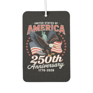 Independence Day 250th Anniversary USA Car Air Freshener