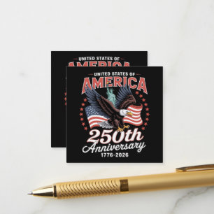 Independence Day 250th Anniversary USA Enclosure Card