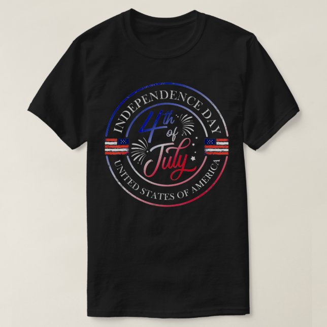 Independence Day 4th Of July for a American Vetera T-Shirt (Design Front)