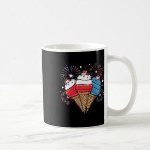Independence Day 4th Of July Ice Cream Women Men K Coffee Mug