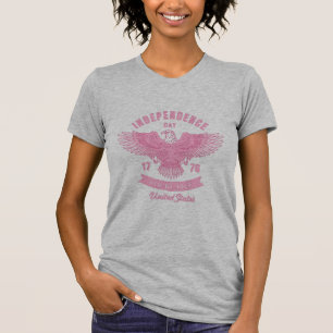 "Independence Day 4th of July: Soaring with Pink P T-Shirt