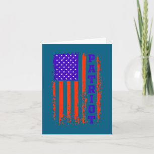 Independence day 4th of july usa patriot card