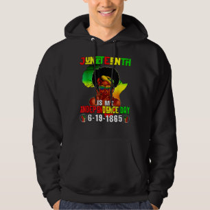 Independence Day Afro Melanin Black Natural Hair J Hoodie