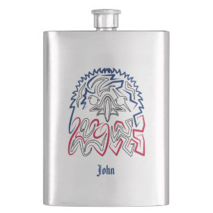 Independence Day American Eagle Hip Flask