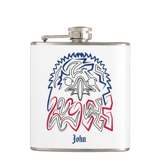 Independence Day American Eagle Hip Flask (Front)