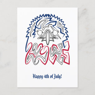 Independence Day American Eagle Postcard
