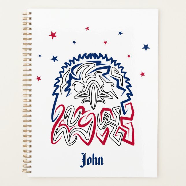 Independence Day American Eagle Stars Planner (Front)