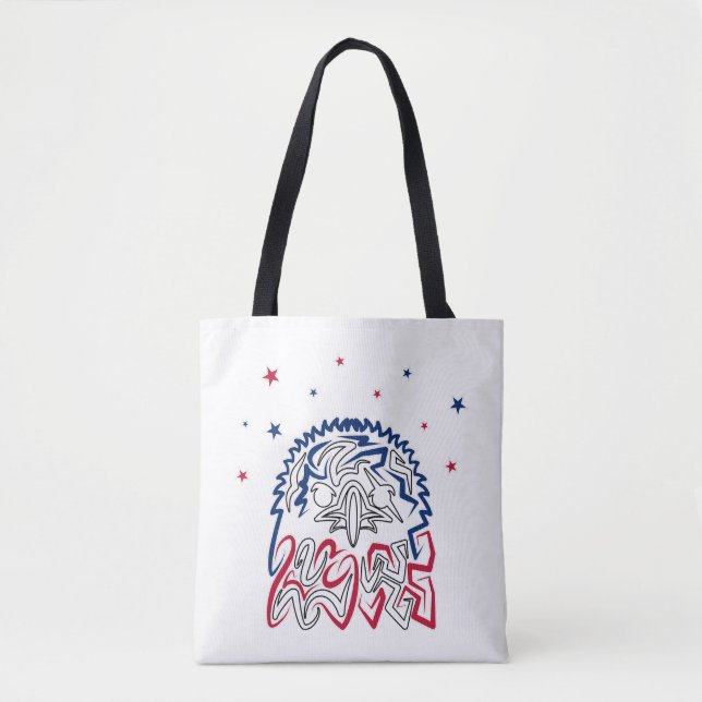 Independence Day American Eagle Stars Tote Bag (Front)