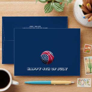 Independence Day Basketball Envelope