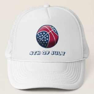 Independence Day Basketball Trucker Hat