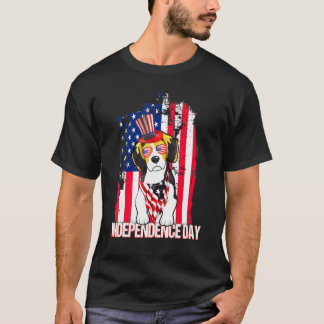 Independence Day Beagle Flag 4th July T-Shirt
