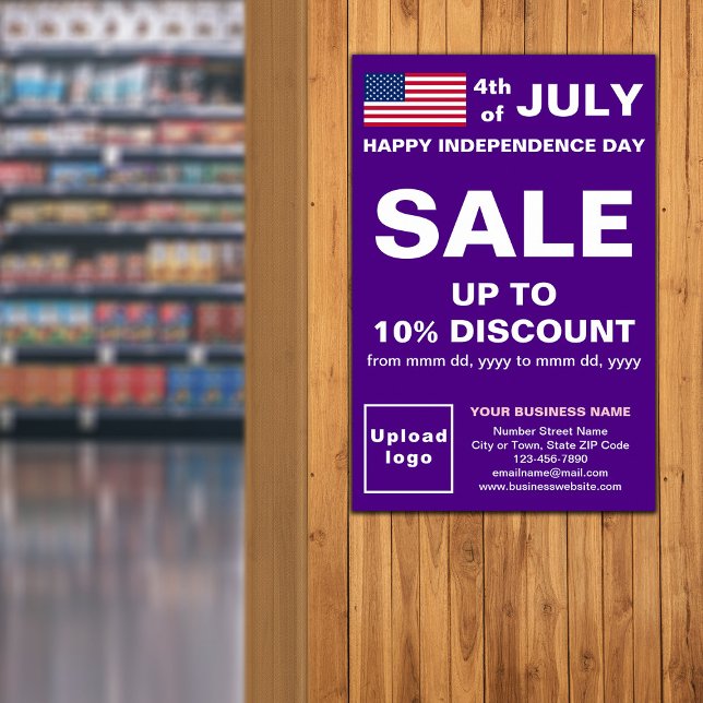 Independence Day Business Sale Purple Poster (Creator Uploaded)