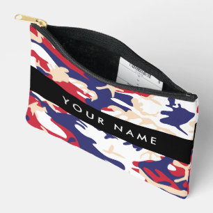 Independence day Camouflage Your name Personalise Accessory Pouch