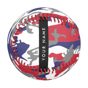 Independence day Camouflage Your name Personalise Baseball