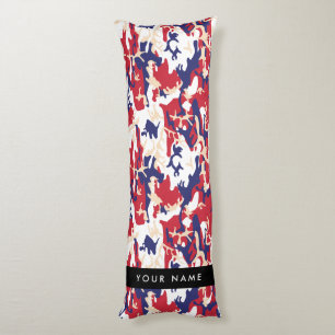 Independence day Camouflage Your name Personalise Body Cushion
