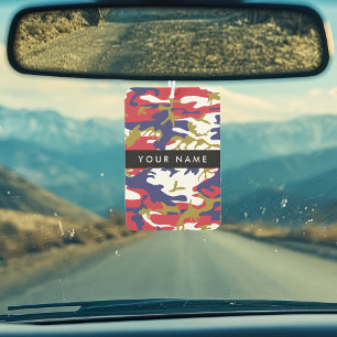 Independence day Camouflage Your name Personalise Car Air Freshener