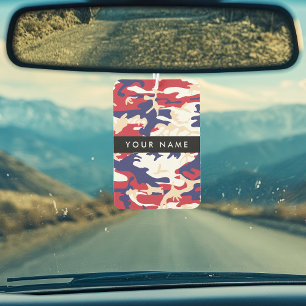 Independence day Camouflage Your name Personalise Car Air Freshener
