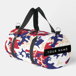 Independence day Camouflage Your name Personalise Duffle Bag