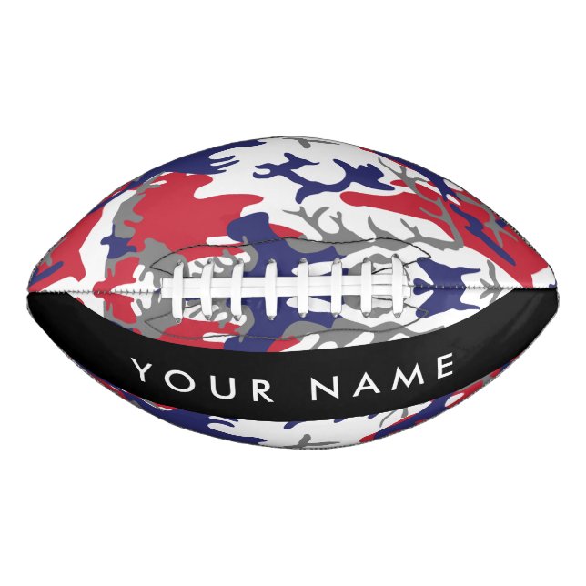 Independence day Camouflage Your name Personalise Football (Front)