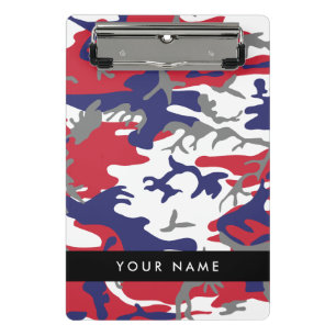 Independence day Camouflage Your name Personalise Mini Clipboard