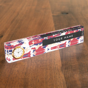 Independence day Camouflage Your name Personalise Nameplate