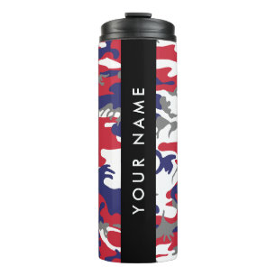 Independence day Camouflage Your name Personalise Thermal Tumbler