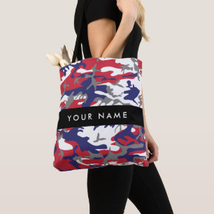 Independence day Camouflage Your name Personalise Tote Bag