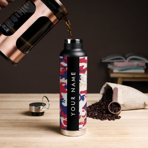 Independence day Camouflage Your name Personalise Water Bottle