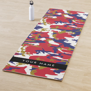 Independence day Camouflage Your name Personalise Yoga Mat