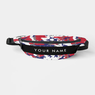 Independence day Camouflage Your name Personalize Bum Bags