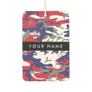 Independence day Camouflage Your name Personalize Car Air Freshener
