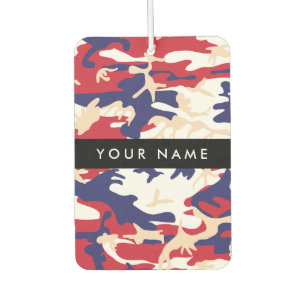 Independence day Camouflage Your name Personalize Car Air Freshener