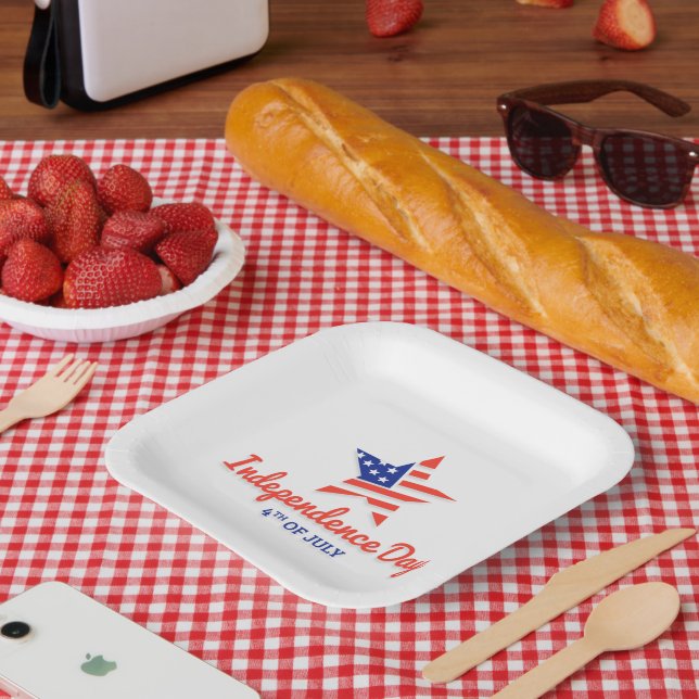 Independence Day Celebration Paper Plates (Picnic)