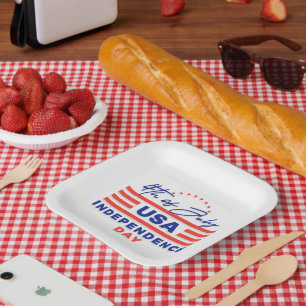 Independence Day Celebration Paper Plates