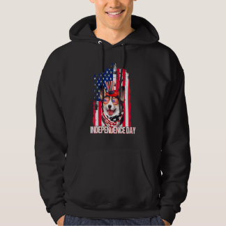 Independence Day Corgi Flag 4th July Hoodie