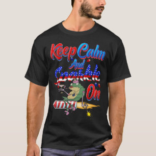 Independence Day Costume 4th Of July Keep Calm& Sp T-Shirt