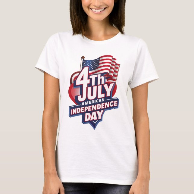 Independence day design  T-Shirt (Front)